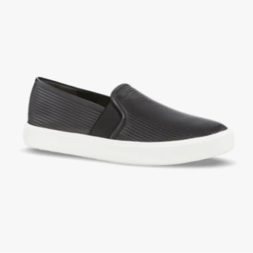 • Vince • Women's Blair 5 Slip On Sneakers Perforated 
Black 6.5